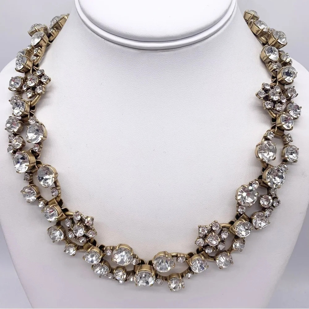 J. Crew Jeweled Link Necklace